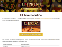 Tablet Screenshot of el-torero.net